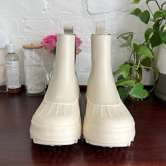 SOREL x Proenza Schouler cream chunky waterproof boots Sz 9.5 - Picture 2 of 8